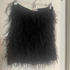 Vintage Feather Skirt, Size M